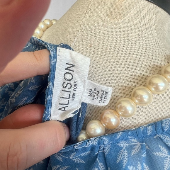 Allison New York Blue and White Floral Wrap Dress - Picture 7 of 7